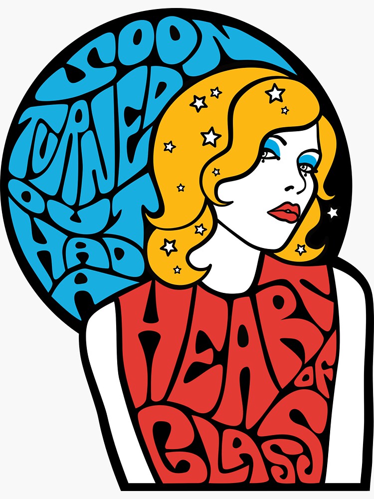 Blondie Heart Of Glass Sticker For Sale By Cosmickaty Redbubble