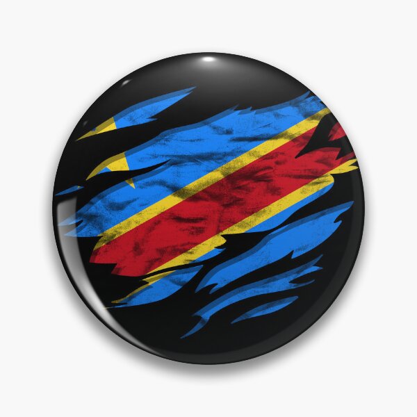 Item preview, Ripped Rip Open Democratic Republic of the Congo Flag Palm designed and sold by rafaeltto.