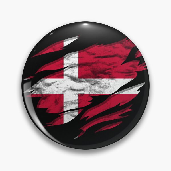 Artikelvorschau, Ripped Rip Open Denmark Flag Palm entworfen und verkauft von rafaeltto.