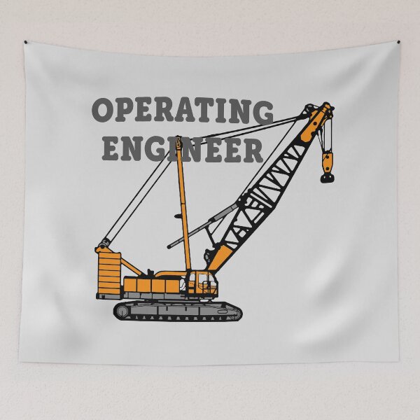 Item preview, Operating Engineer Crawler Crane (Front/Back-LG-2B) designed and sold by OESwag.