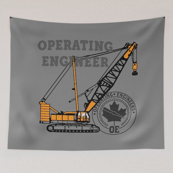 Item preview, Operating Engineer Crawler Crane (Front/Back-MG-2C) designed and sold by OESwag.