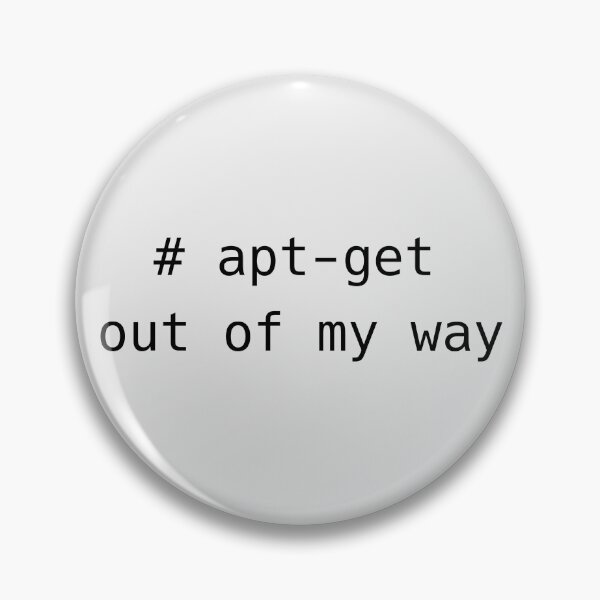 Item preview, apt-get out of my way designed and sold by Witch Kaira.