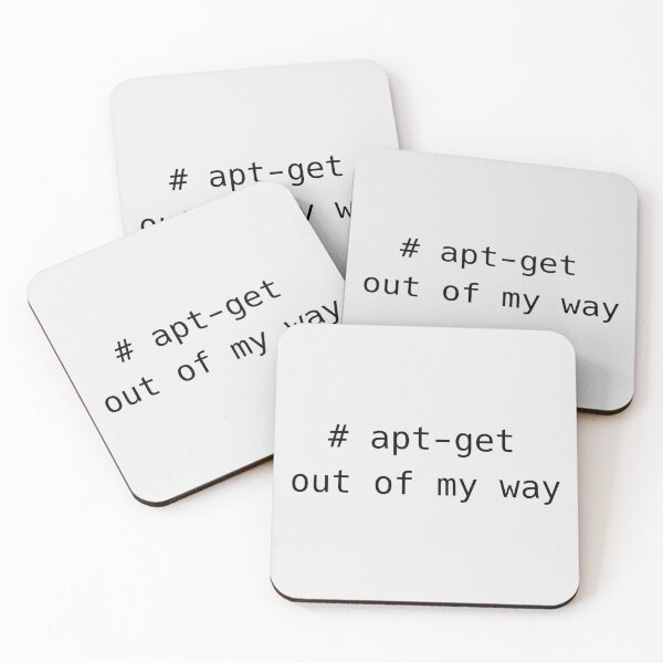 Item preview, apt-get out of my way designed and sold by Witch Kaira.