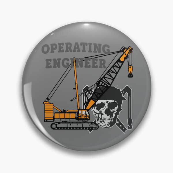 Item preview, Operating Engineer Crawler Crane (Front/Back-MG-2E) designed and sold by OESwag.