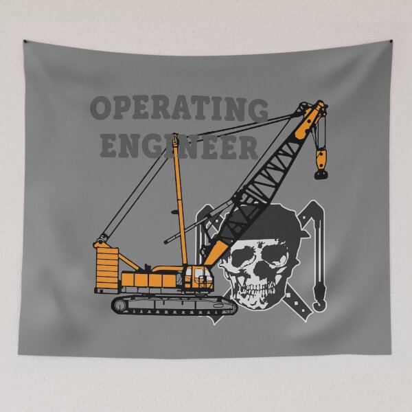 Item preview, Operating Engineer Crawler Crane (Front/Back-MG-2E) designed and sold by OESwag.