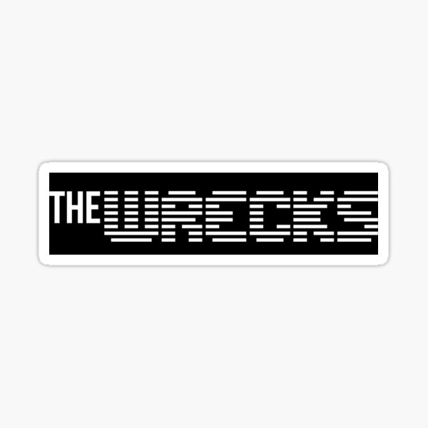 The Wrecks name print Sticker