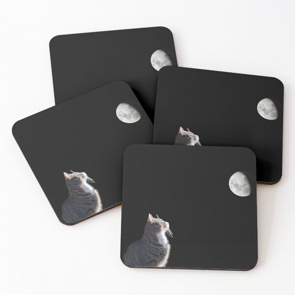 Item preview, gato y la luna designed and sold by Pinch-Sci.