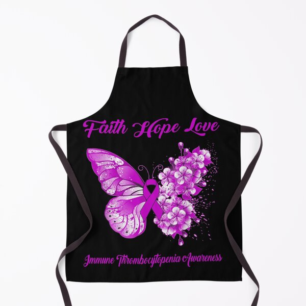 Item preview, Faith Hope Love Immune Thrombocytopenia Awareness Butterfly Ribbon Gifts designed and sold by Adropine.