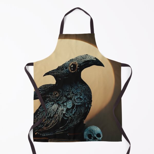 Item preview, Pile of books with a raven and a skull A.I. generated designed and sold by JinxedMonster.