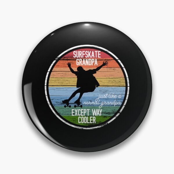 Item preview, Surfskate Grandpa Just Like A Normal Grandpa Except Cooler Sticker designed and sold by ABombstore.
