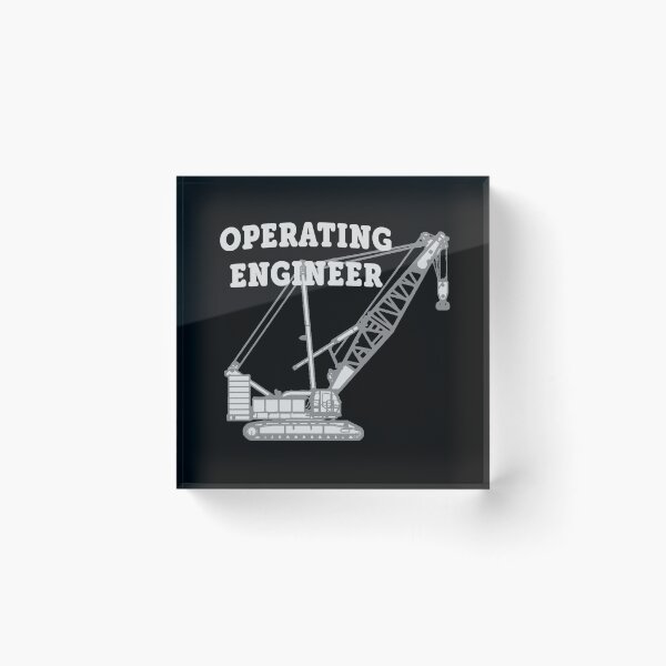 Item preview, Operating Engineer Crawler Crane (Front/Back-BL-2G) designed and sold by OESwag.