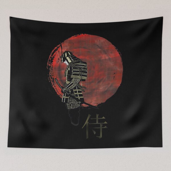 Item preview, Samurai Japanese Retro Art Print Bushido Tee designed and sold by enragedchild257.