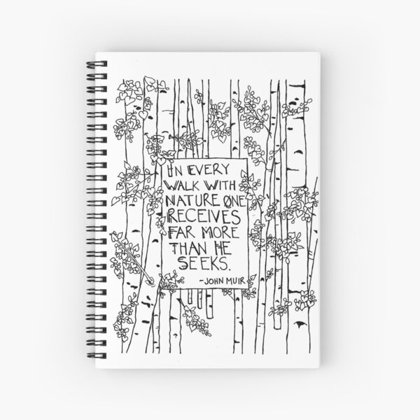 Walk With Nature Spiral Notebook