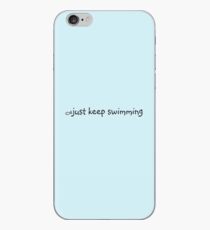 Just keep swimming iPhone Case