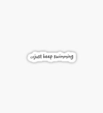 Einfach weiter schwimmen Sticker