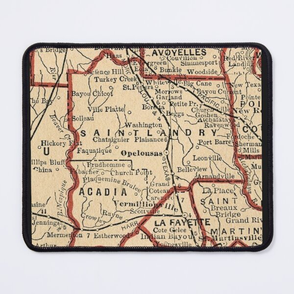 Item preview, Imperial St. Landry Parish Map 1893 designed and sold by LeJeuneGifts.