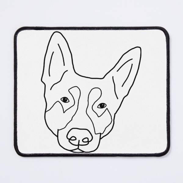 Item preview, German shepherd line art designed and sold by DogsOfASticker.