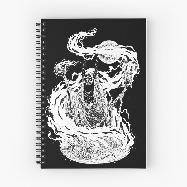 Item preview, Death Skeleton Witch Flaming Skull Sacrifice dark designed and sold by DRK7DSGN.