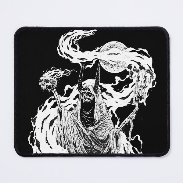 Item preview, Death Skeleton Witch Flaming Skull Sacrifice dark designed and sold by DRK7DSGN.