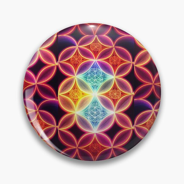Aperçu de l'œuvre Chakras + fleur de vie créée et vendue par Chellilyart.