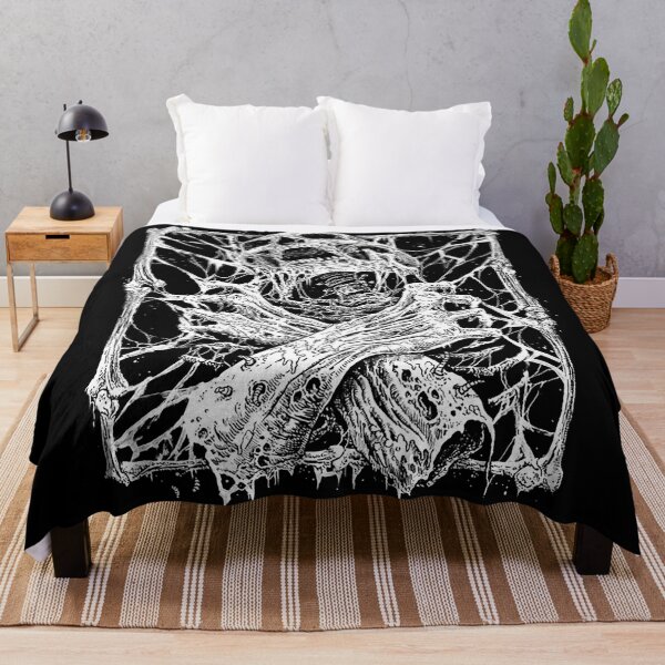 Item preview, Death Skeleton Agony black white designed and sold by DRK7DSGN.