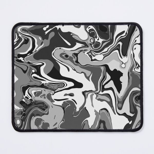 Item preview, Monochrome Marble - Digital Paint Spill designed and sold by GenAumonier.