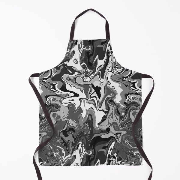 Item preview, Monochrome Marble - Digital Paint Spill designed and sold by GenAumonier.