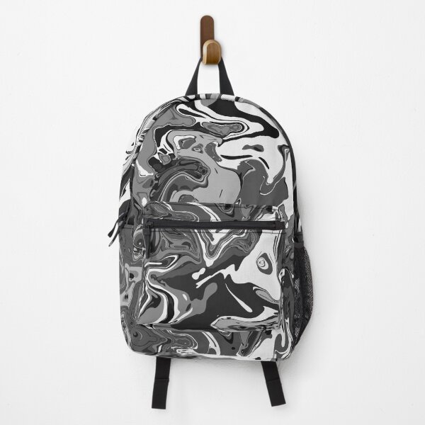 Item preview, Monochrome Marble - Digital Paint Spill designed and sold by GenAumonier.