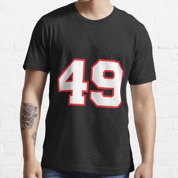 Yellow Number 49 lucky sports jersey forty nine Sticker for Sale by  HeavyStyle