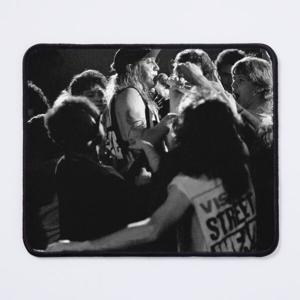 Item preview, Jani Lane with Concert Fans - Warrant - BW Photograph designed and sold by ConcertImages.