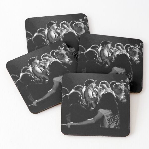 Item preview, Jani Lane with Concert Fans - Warrant - BW Photograph designed and sold by ConcertImages.