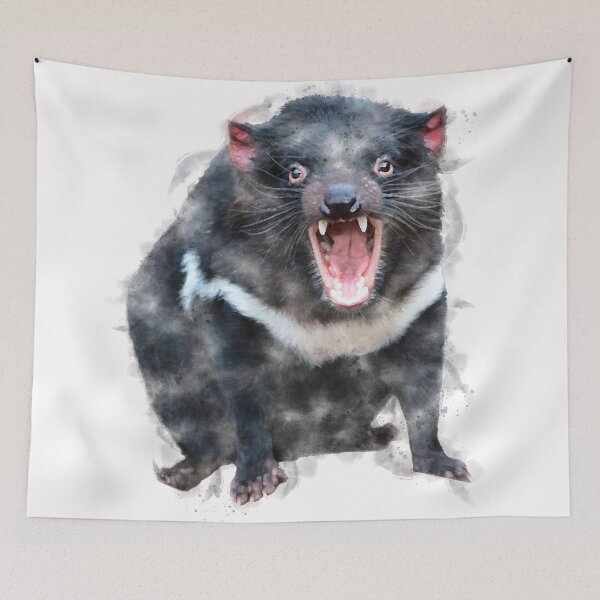 Item preview, Tasmanian Devil Watercolour Artwork designed and sold by Typeglyphs.