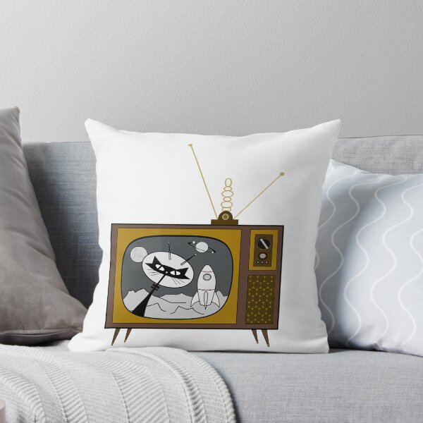 Item preview, MCM Space cats, Cosmic Cats, Mid Century sexton cat funny, Lost in Space TV show designed and sold by BossAtomic.