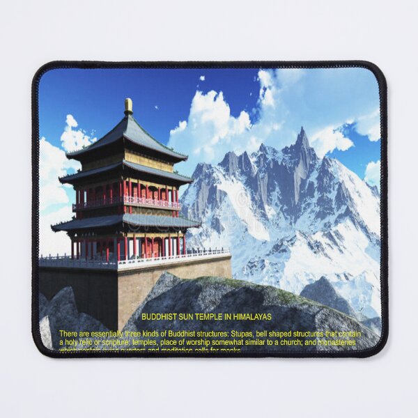 Item preview, Temple in Himalayas Art designed and sold by Alicefish.