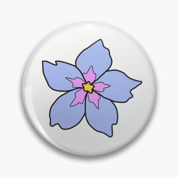 Item preview, light blue flower designed and sold by BlumenDesigns.