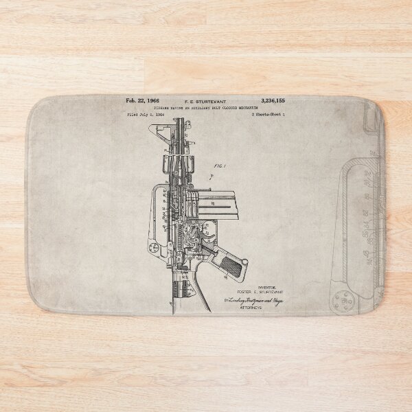 Item preview, M16 Rifle Patent - Military Rifle Art - Antique designed and sold by patentpress.