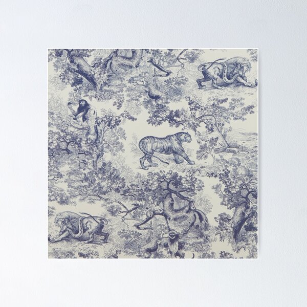 Item preview, Toile de Jouy Pattern  designed and sold by jazzcats.