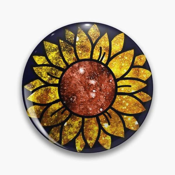 Vista previa del artículo con la obra «Girasol Cósmico», diseñado y vendido por SilverFantasy.
