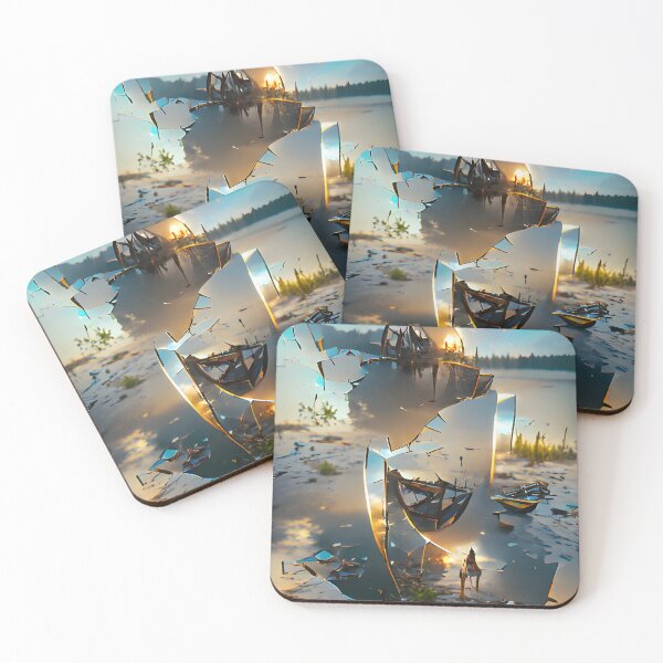 Item preview, Broken Glass | Glass | Glasses | Mirror | Abstract | Aesthetic | Landscape designed and sold by Envisionaries1.