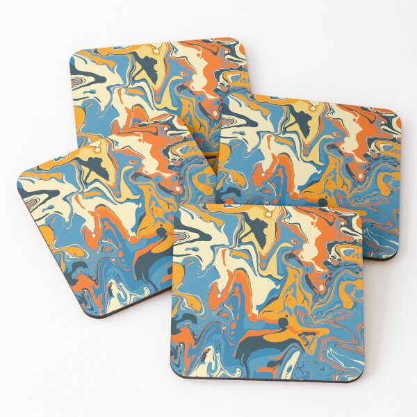 Item preview, Recess on the Playground Marble - Digital Paint Spill designed and sold by GenAumonier.