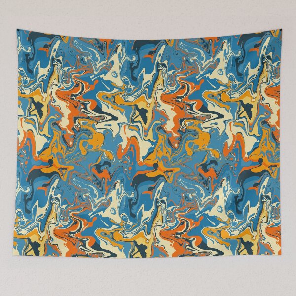 Item preview, Recess on the Playground Marble - Digital Paint Spill designed and sold by GenAumonier.