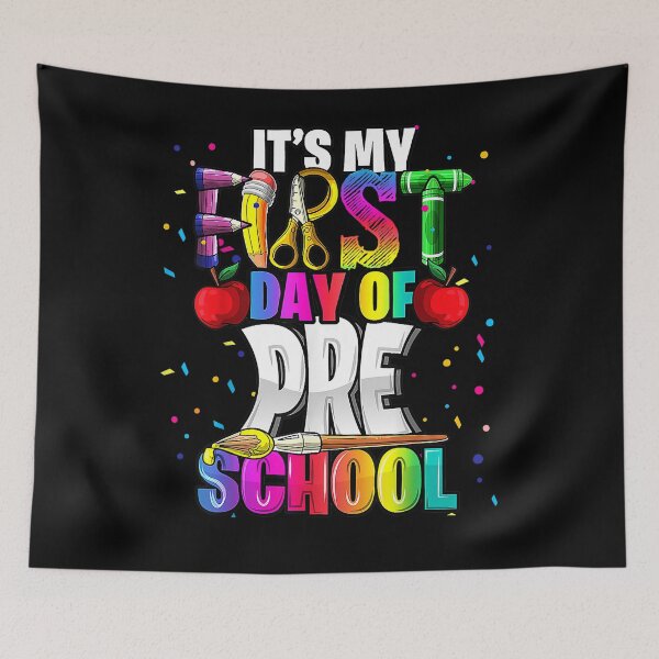 Item preview, It's My First Day Of Preschool Back To School Art Kit Girls  designed and sold by charalphe.
