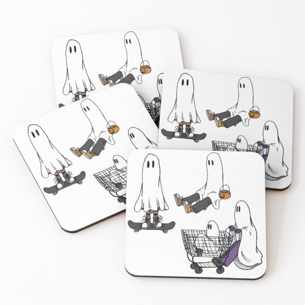 Item preview, Halloween Grunge Sheet Ghost Aesthetic Doodles designed and sold by EllieBeHe.