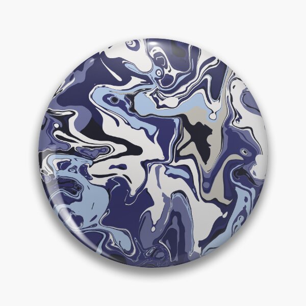Item preview, Ocean Deep Marble - Digital Paint Spill designed and sold by GenAumonier.