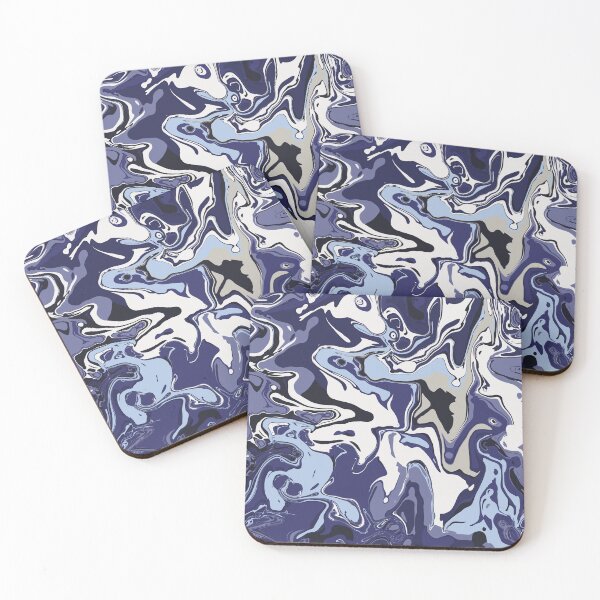 Item preview, Ocean Deep Marble - Digital Paint Spill designed and sold by GenAumonier.