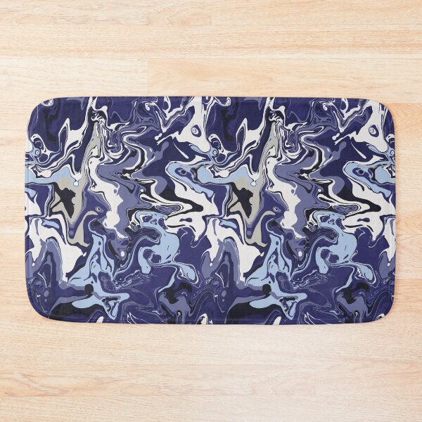 Item preview, Ocean Deep Marble - Digital Paint Spill designed and sold by GenAumonier.
