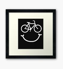 BIKE SMILE Framed Print