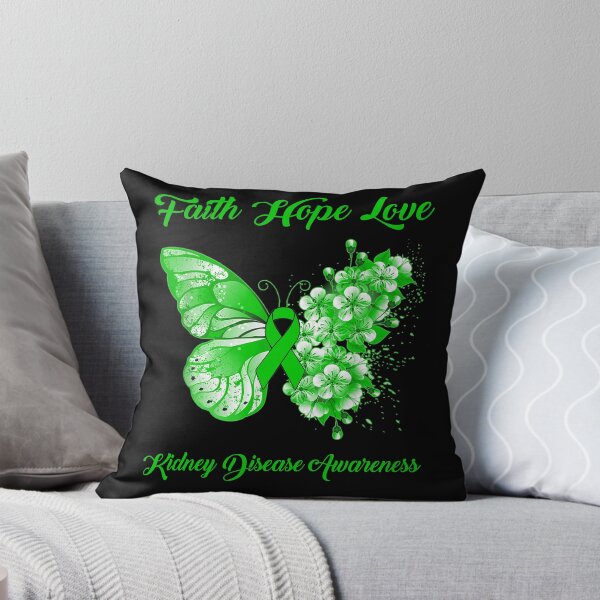 Item preview, Faith Hope Love Kidney Disease Awareness Butterfly Ribbon Gifts designed and sold by Adropine.