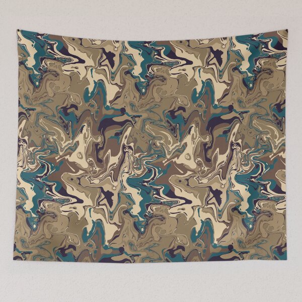 Item preview, Quiet Coffee Shop Marble - Digital Paint Spill designed and sold by GenAumonier.