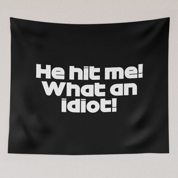 Item preview, ALO. He Hit Me! What an Idiot! - Best Team Radio Belgium GP 2022 (White) designed and sold by FilipeFerreira.